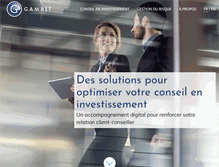 Tablet Screenshot of gambit-finance.com